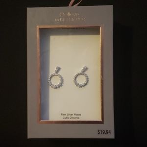 Silver Plated Cubic Zirconia Earrings